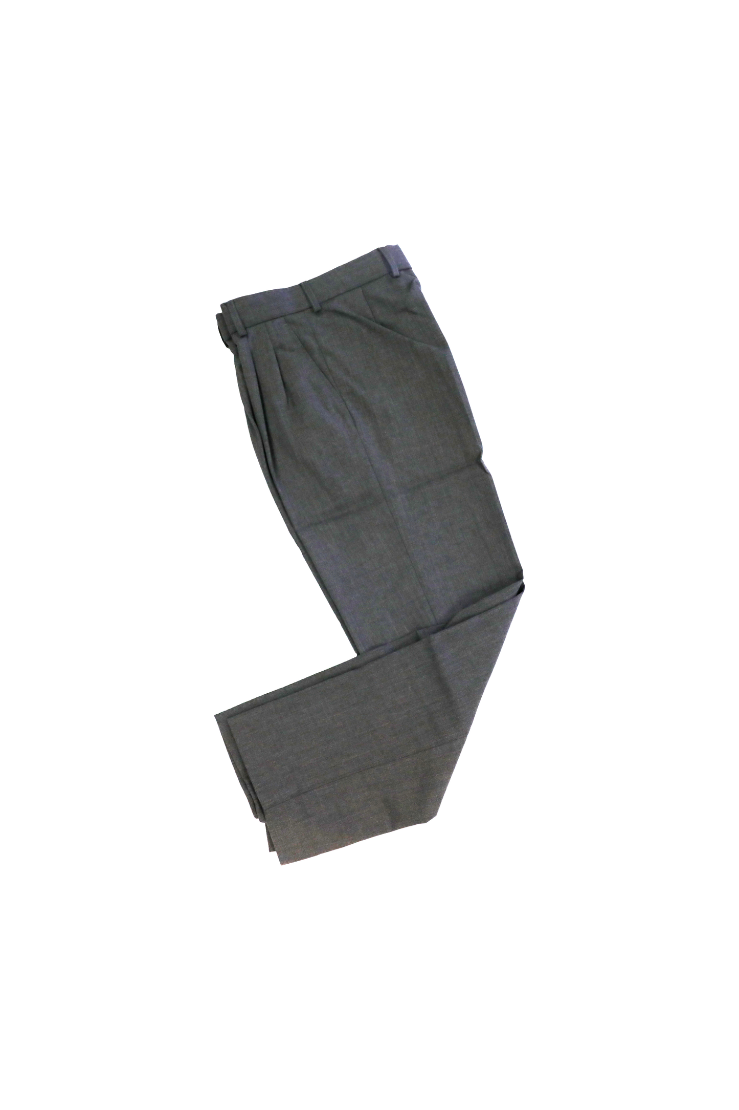 Grey Wool Blend Trousers